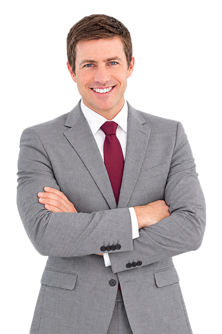 Man folded arms