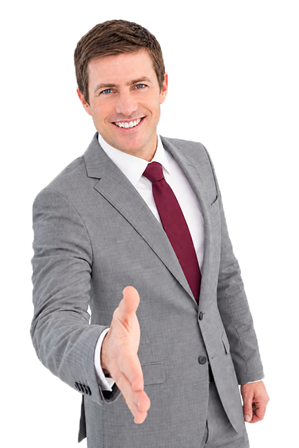 Man shaking hands